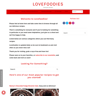 A complete backup of lovefoodies.com