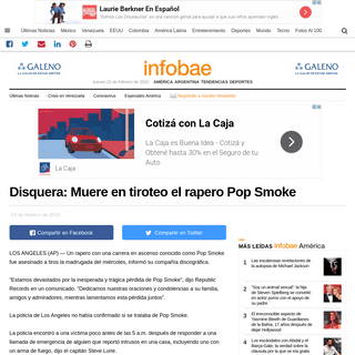 A complete backup of www.infobae.com/america/agencias/2020/02/19/disquera-muere-en-tiroteo-el-rapero-pop-smoke/