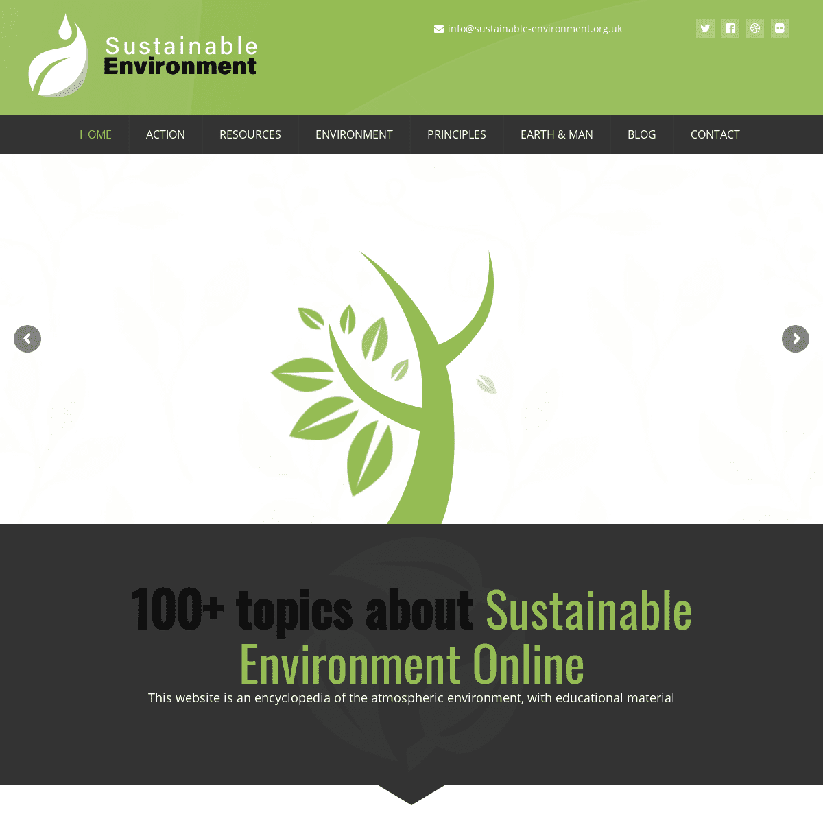 Sustainable Environment Online - Environment Resources and Sustainable Development