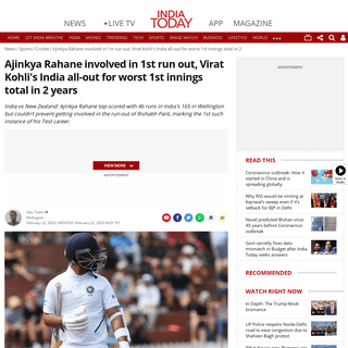 A complete backup of www.indiatoday.in/sports/cricket/story/india-vs-new-zealand-1st-test-rahane-run-out-pant-kohli-lowest-total