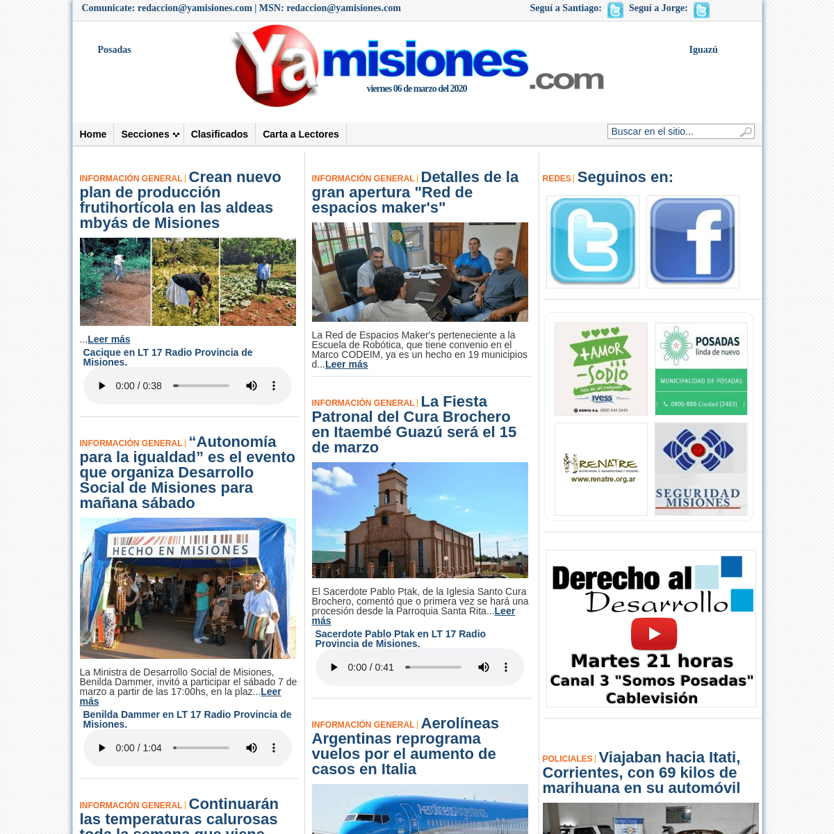 A complete backup of yamisiones.com
