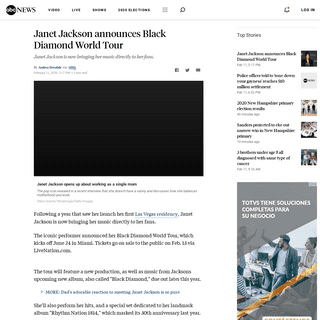 A complete backup of abcnews.go.com/GMA/Culture/janet-jackson-announces-black-diamond-world-tour/story?id=68908468