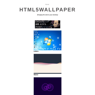 A complete backup of html5wallpaper.com