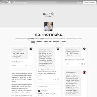 A complete backup of noirnorineko.tumblr.com