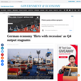 A complete backup of www.businesstimes.com.sg/government-economy/german-economy-flirts-with-recession-as-q4-output-stagnates