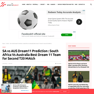 A complete backup of thesportsrush.com/sa-vs-aus-dream11-prediction-south-africa-vs-australia-best-dream-11-team-for-second-t20-