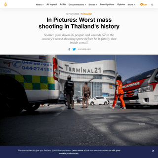 In Pictures- Worst mass shooting in Thailand's history - Thailand - Al Jazeera