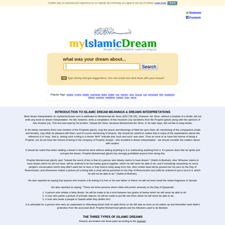 A complete backup of myislamicdream.com