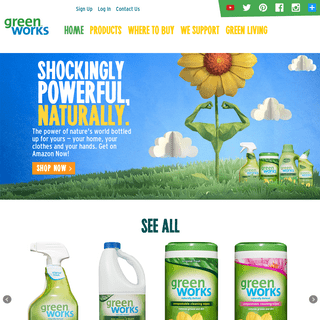 Green WorksÂ® - The power of nature's world bottled up for yours â€” your home, your clothes and your hands.