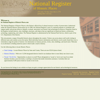 A complete backup of nationalregisterofhistoricplaces.com