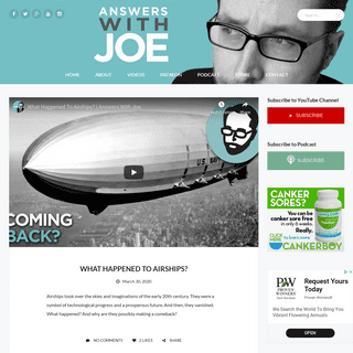 A complete backup of answerswithjoe.com