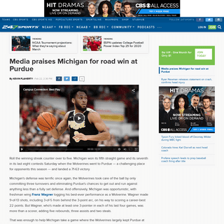 A complete backup of 247sports.com/LongFormArticle/Michigan-basketball-Purdue-media-reaction-144137418/