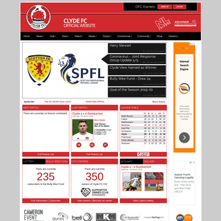 A complete backup of clydefc.co.uk
