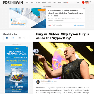A complete backup of ftw.usatoday.com/2020/02/fury-vs-wilder-why-tyson-fury-is-called-the-gypsy-king