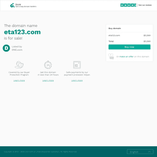 The domain name eta123.com is for sale