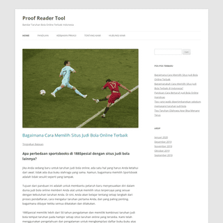 Proof Reader Tool - Bandar Taruhan Bola Online Terbaik Indonesia