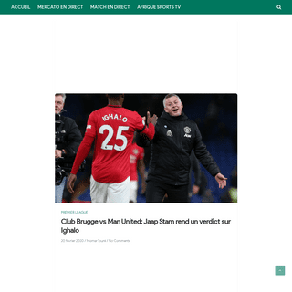 Club Brugge vs Man United- Jaap Stam rend un verdict sur Ighalo