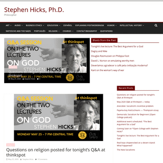 A complete backup of stephenhicks.org