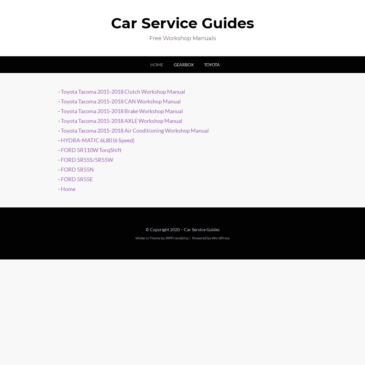 A complete backup of automotive-manuals.com