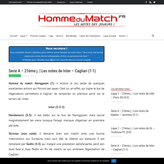 A complete backup of www.hommedumatch.fr/articles/italie/serie-a-21eme-j-les-notes-de-inter-cagliari-1-1_2431813