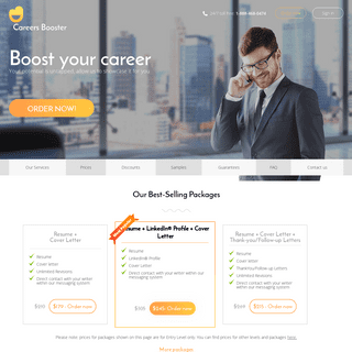 Professional Resume Builder Service - Careers Booster