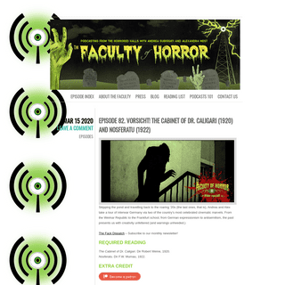 A complete backup of facultyofhorror.com