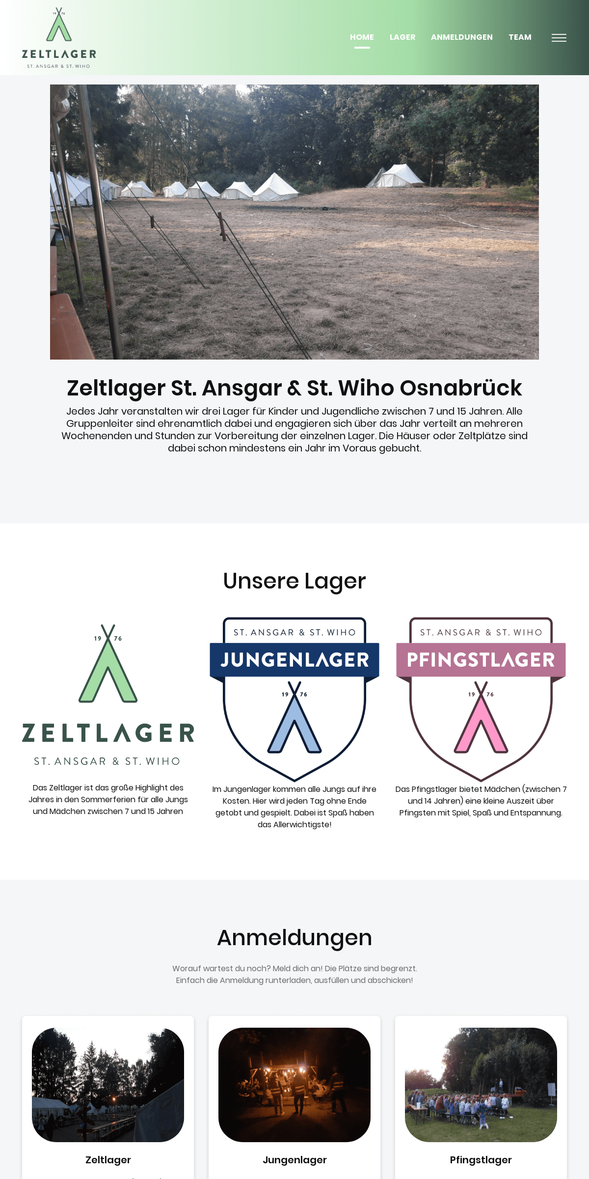 A complete backup of zeltlager-ansgar-wiho.de