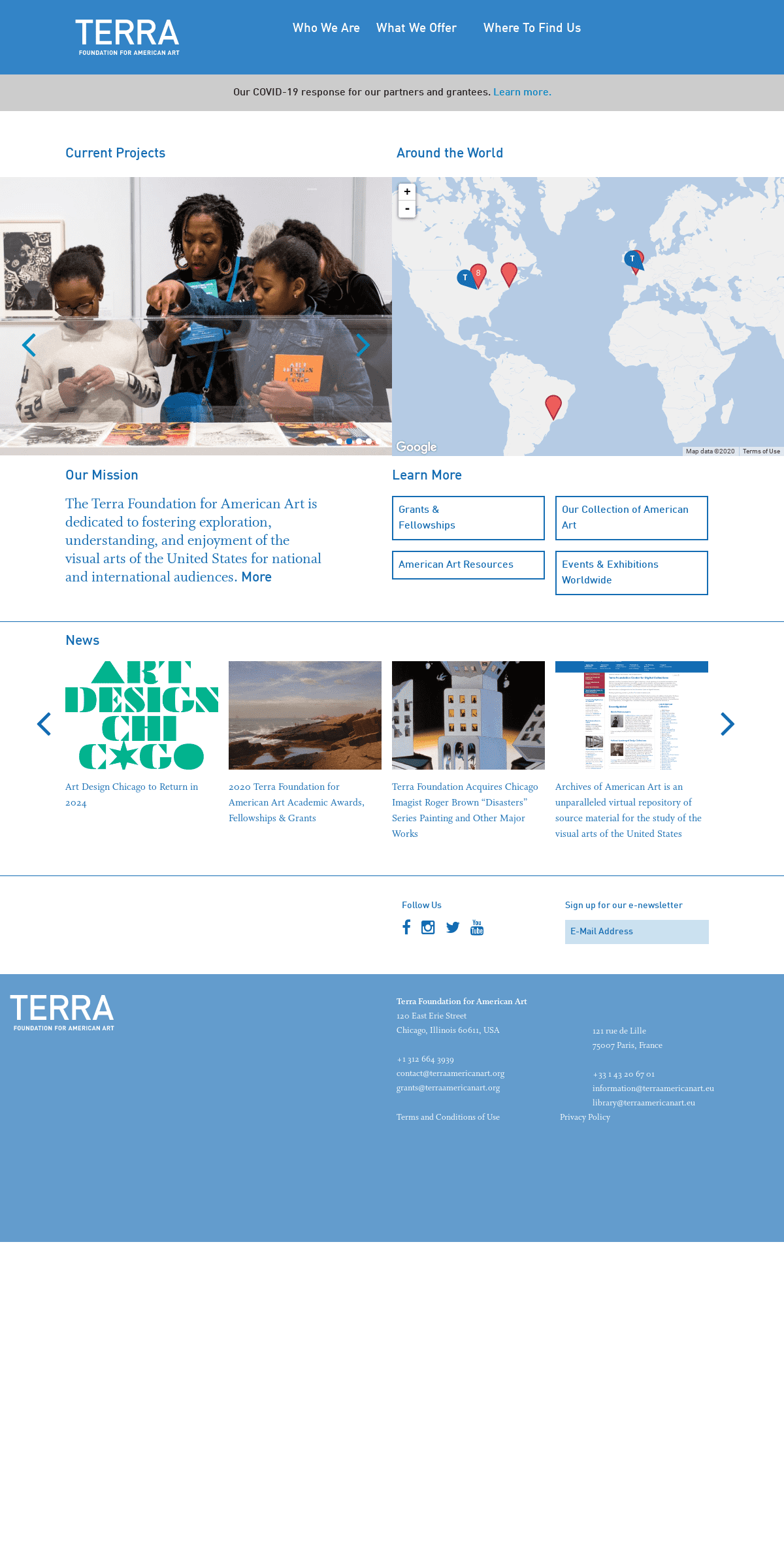 A complete backup of terraamericanart.org