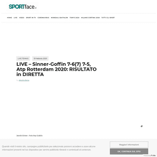A complete backup of www.sportface.it/live/live-tennis/live-sinner-goffin-atp-rotterdam-2020-risultato-in-diretta/981240