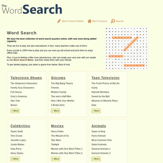 A complete backup of thewordsearch.com