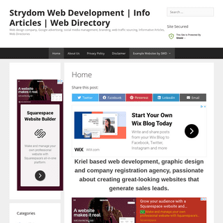 Home - Strydom Web Development - Info Articles - Web Directory