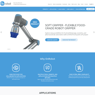 One Stop Shop for Collaborative Robot Applications - EOAT and End Effectors - OnRobot