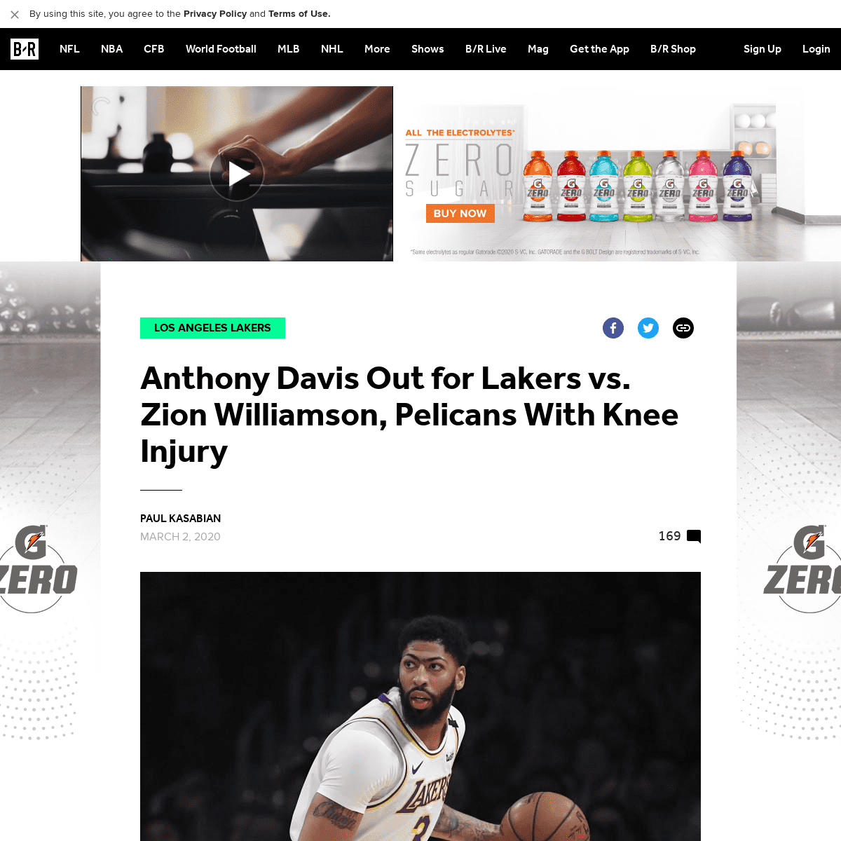A complete backup of bleacherreport.com/articles/2871130-anthony-davis-out-for-lakers-vs-zion-williamson-pelicans-with-knee-inju