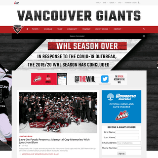 Vancouver Giants - Official site of the Vancouver Giants