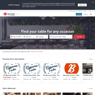 A complete backup of opentable.ca