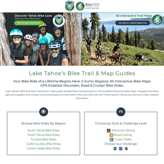 Bike Ride Guides - Lake Tahoe - Truckee - Carson Valley