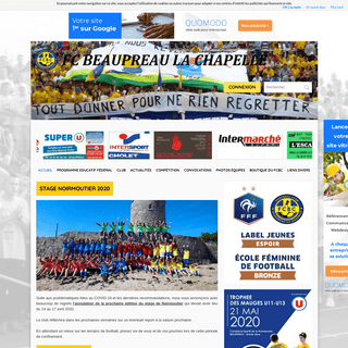 Football Club Beaupreau La Chapelle - Accueil