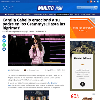 Camila Cabello emocionÃ³ a su padre en los Grammys Â¡Hasta las lÃ¡grimas! - Minuto Neuquen