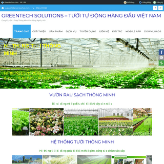 CÃ´ng Ty GreenTech Solutions - GREENTECH SOLUTIONS - TÆ¯á»šI Tá»° Äá»˜NG HÃ€NG Äáº¦U VIá»†T NAM