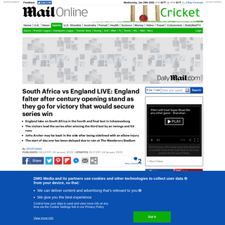 A complete backup of www.dailymail.co.uk/sport/cricket/article-7924067/South-Africa-vs-England-LIVE-Follow-day-one-fourth-test-J