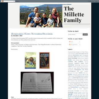 A complete backup of millettefamily.blogspot.com