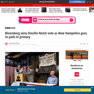 A complete backup of www.nydailynews.com/news/politics/ny-bloomberg-dixville-notch-new-hampshire-20200211-mn6pnrubv5f7fa7rmn63oc