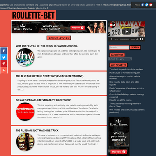 A complete backup of roulette-bet.com