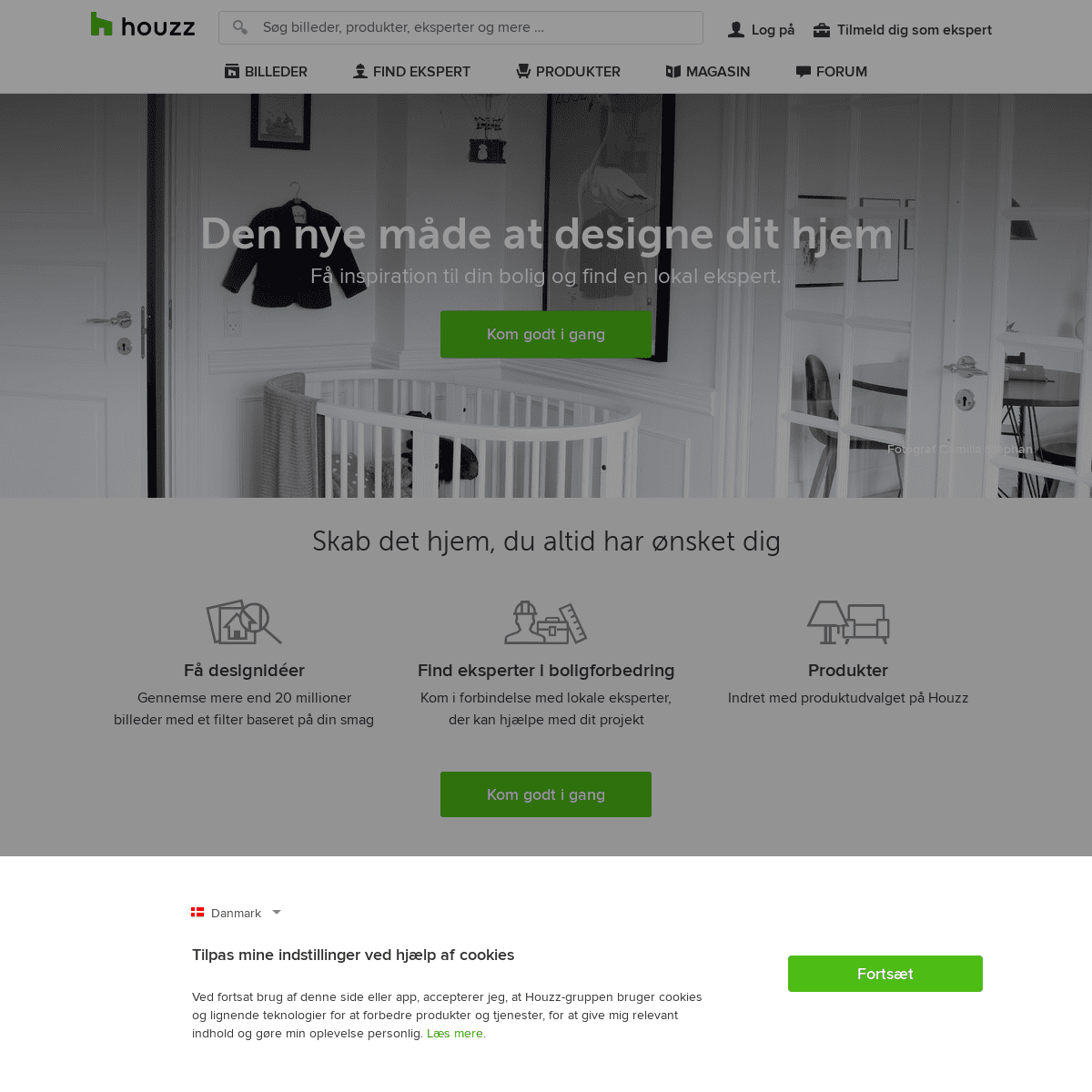 A complete backup of houzz.dk