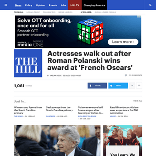 A complete backup of thehill.com/blogs/in-the-know/in-the-know/485290-actresses-walk-out-after-roman-polanski-wins-award-at-fren