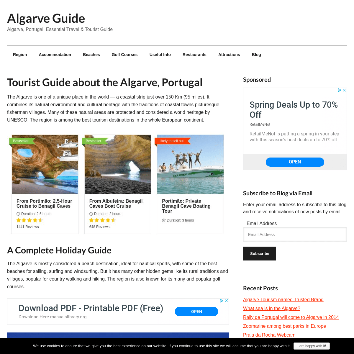 A complete backup of algarvetouristguide.com