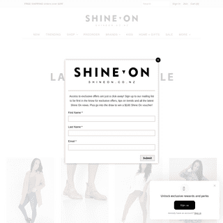 SHINE ON - more than just a women's online fashion store! â€“ Shine On