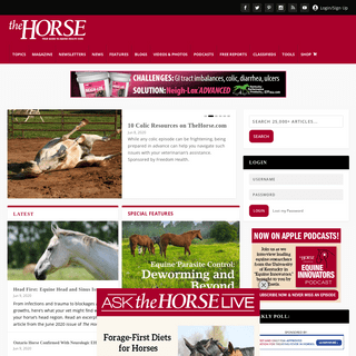 A complete backup of thehorse.com
