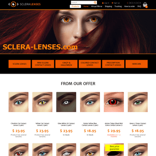 Sclera Contact Lenses, Halloween, Novelty, Colored & Black Full Eye Contacts