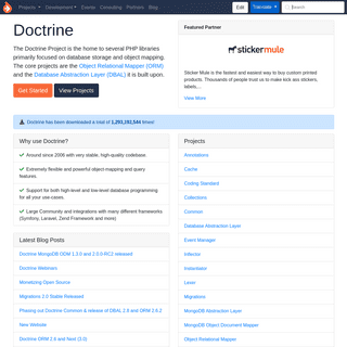A complete backup of doctrine-project.org